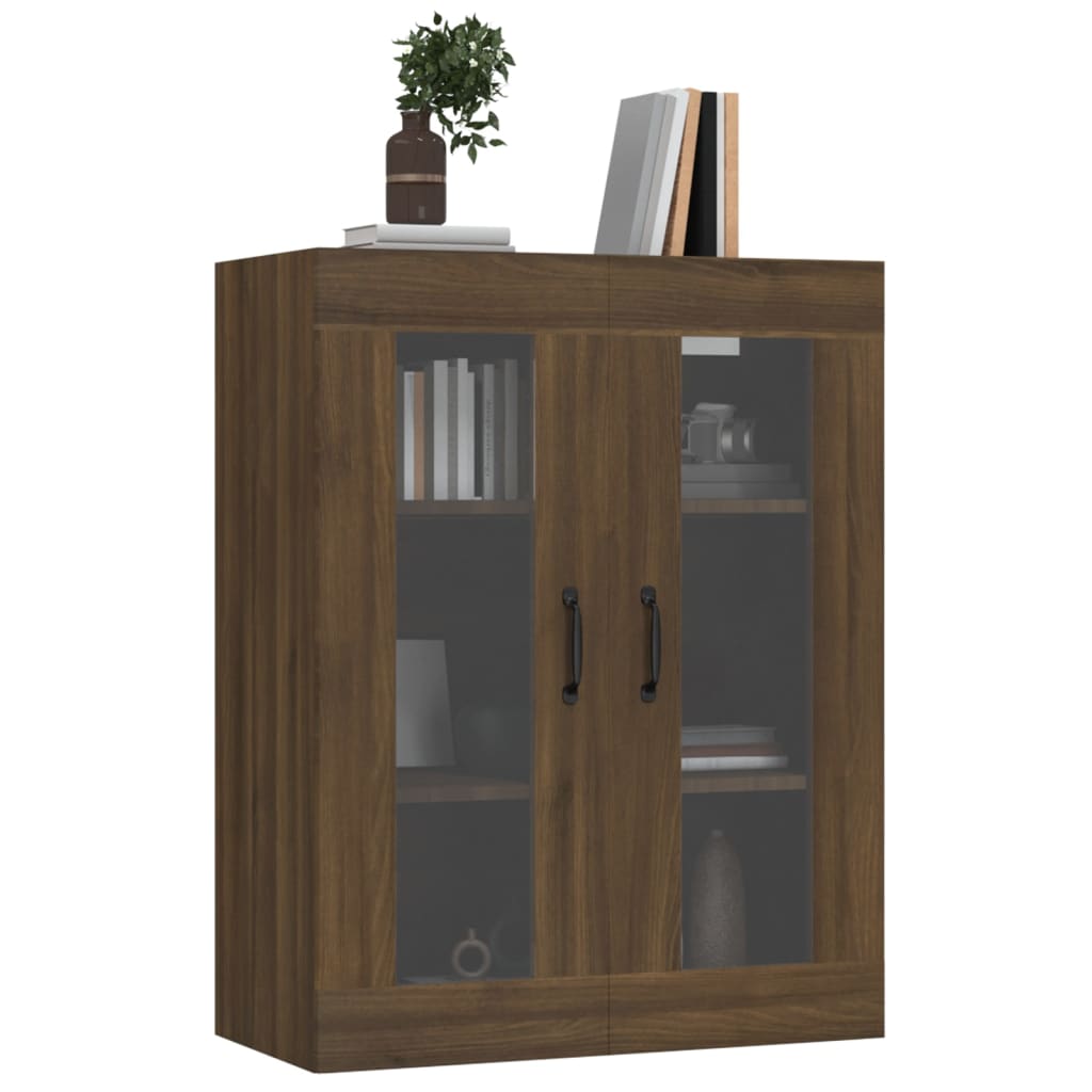 Hanging Wall Cabinet Brown Oak 69.5x34x90 cm
