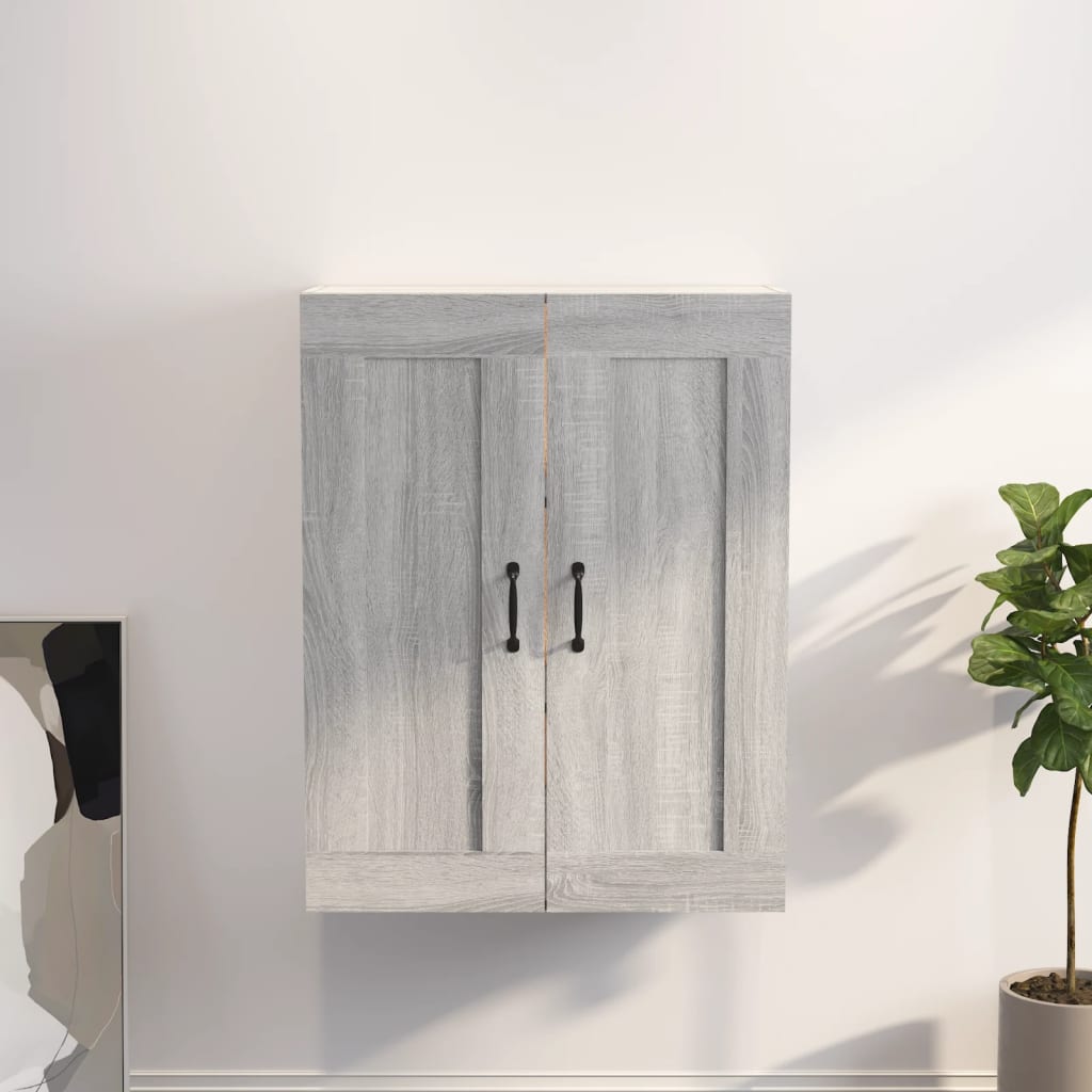 Hanging Wall Cabinet Grey Sonoma 69.5x32.5x90 cm