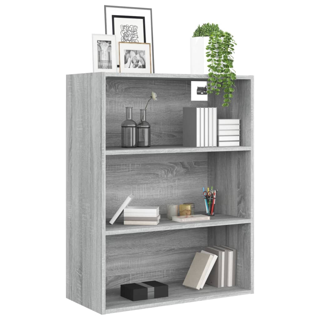 Hanging Wall Cabinet Grey Sonoma 69.5x32.5x90 cm