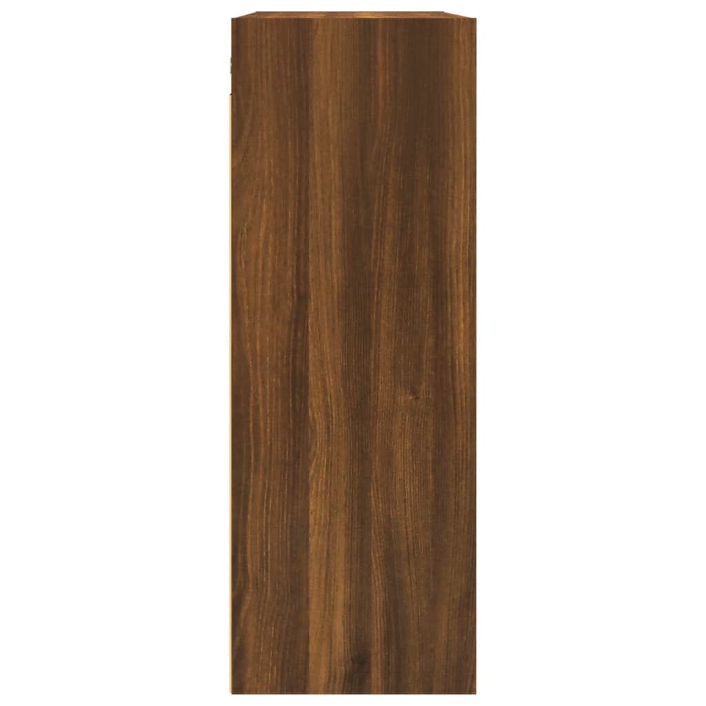 Hanging Wall Cabinet Brown Oak 69.5x32.5x90 cm