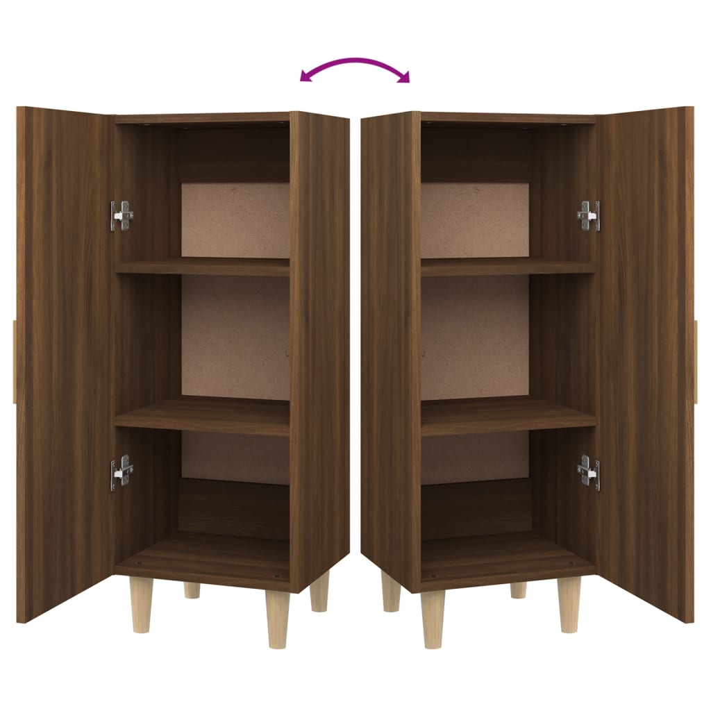 Sideboard Brown Oak 34.5x34x90 cm Engineered Wood