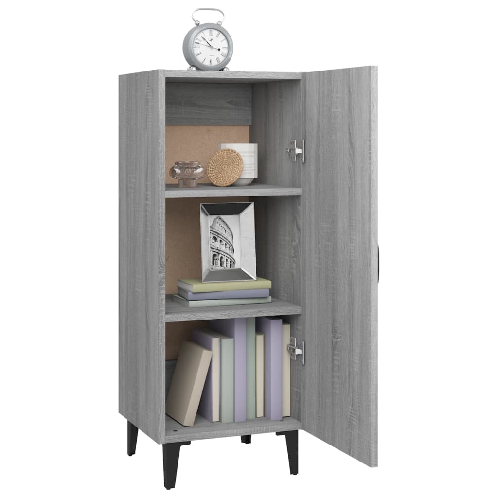 Sideboard Grey Sonoma 34.5x34x90 cm Engineered Wood
