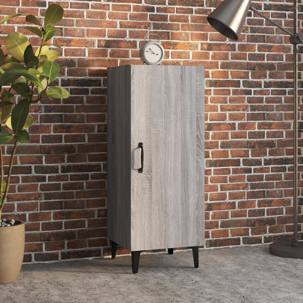 Sideboard Grey Sonoma 34.5x34x90 cm Engineered Wood