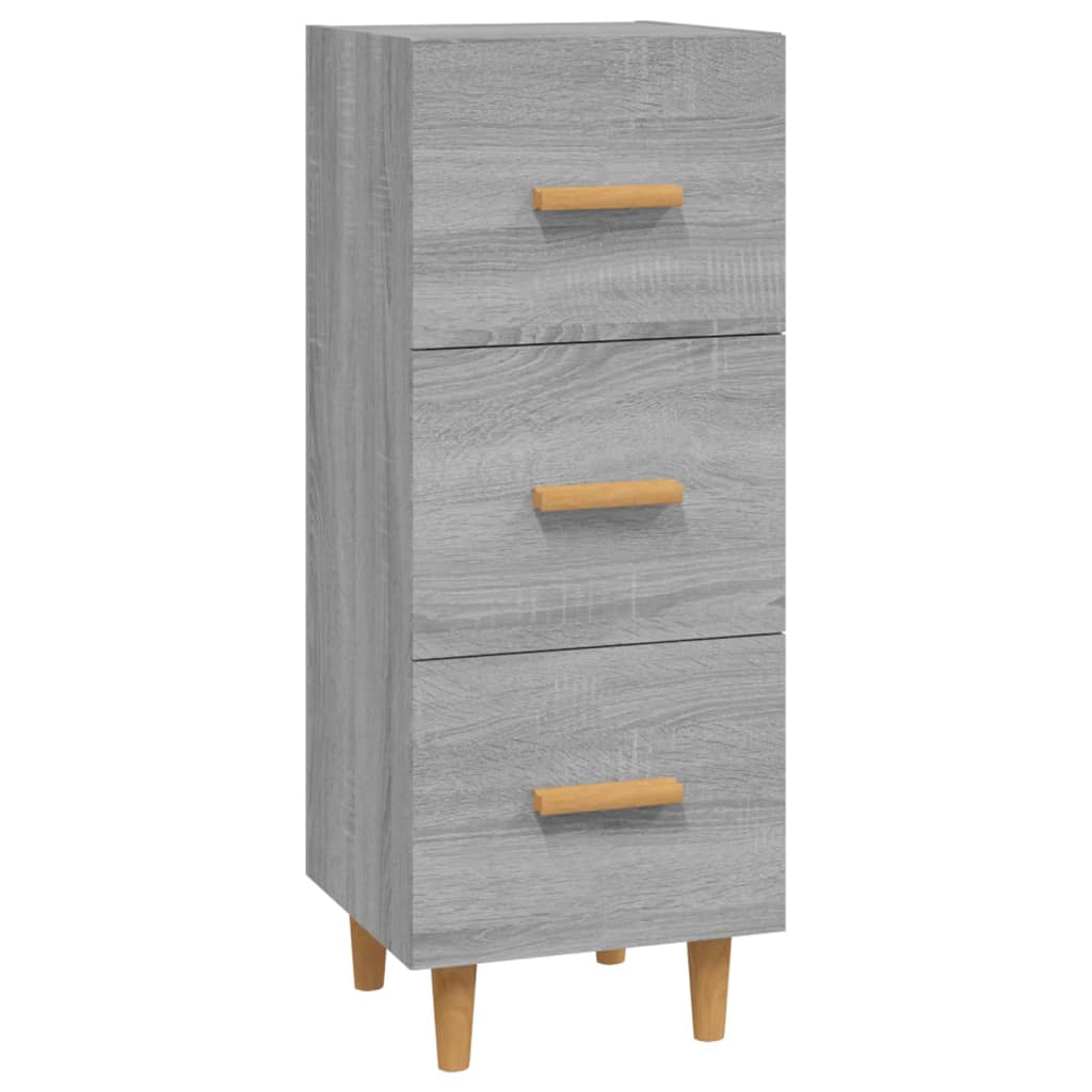 Sideboard Grey Sonoma 34.5x34x90 cm Engineered Wood