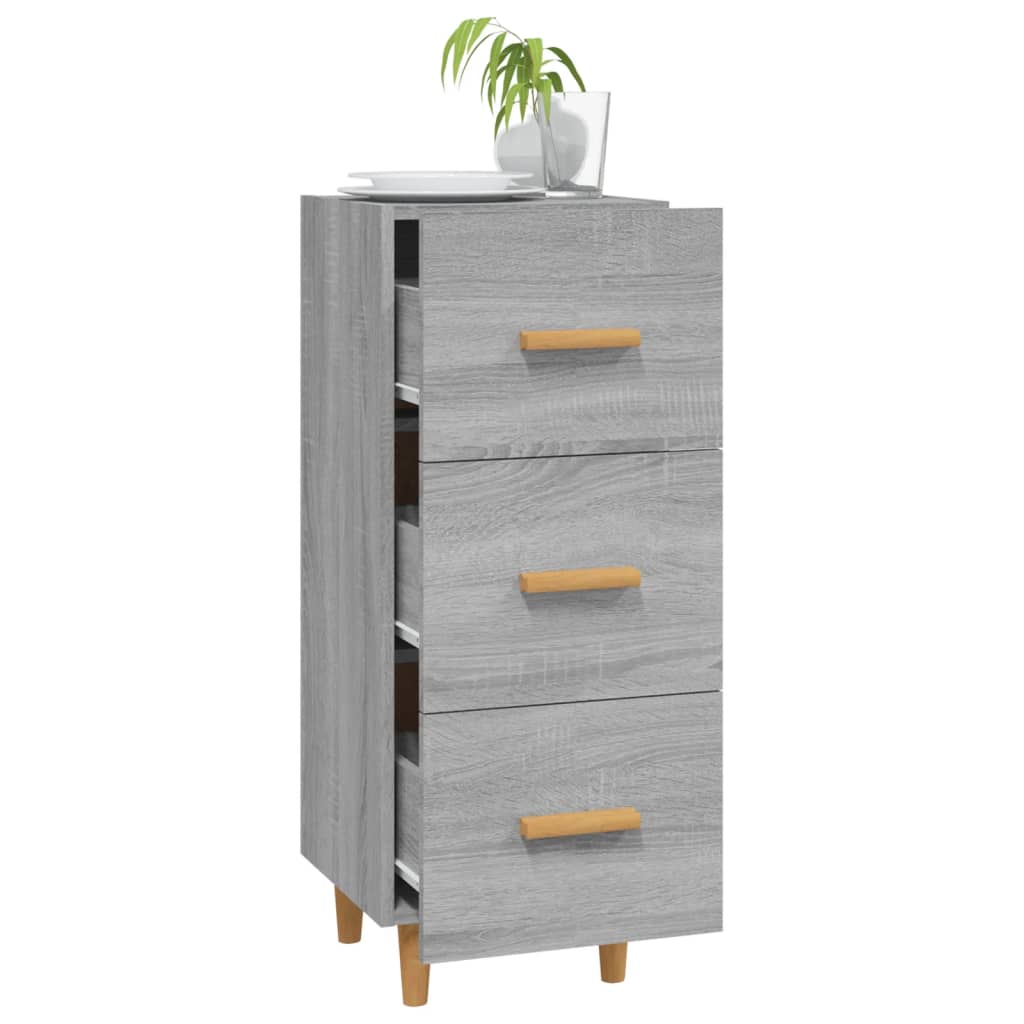 Sideboard Grey Sonoma 34.5x34x90 cm Engineered Wood
