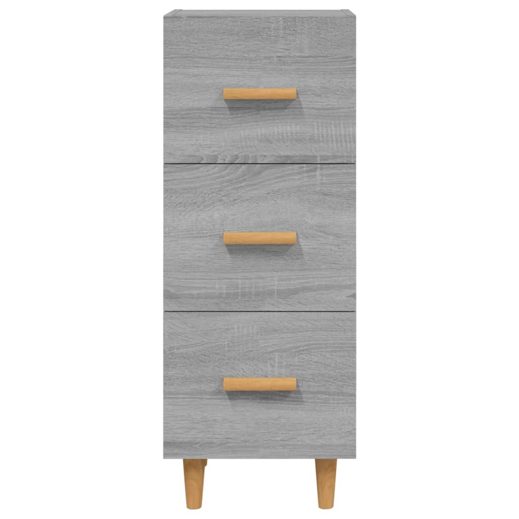 Sideboard Grey Sonoma 34.5x34x90 cm Engineered Wood
