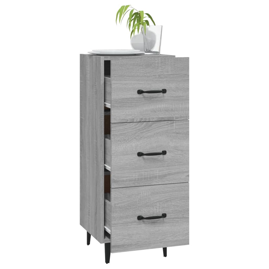 Sideboard Grey Sonoma 34.5x34x90 cm Engineered Wood