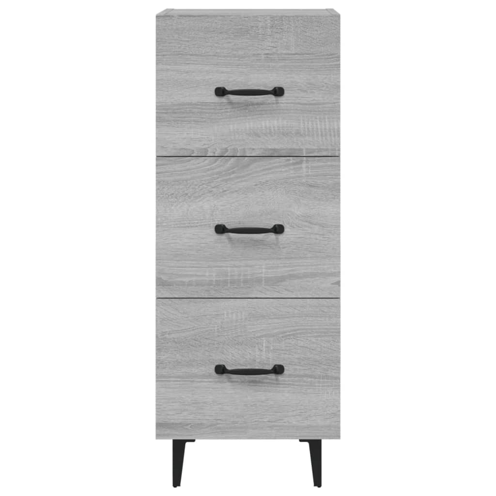 Sideboard Grey Sonoma 34.5x34x90 cm Engineered Wood