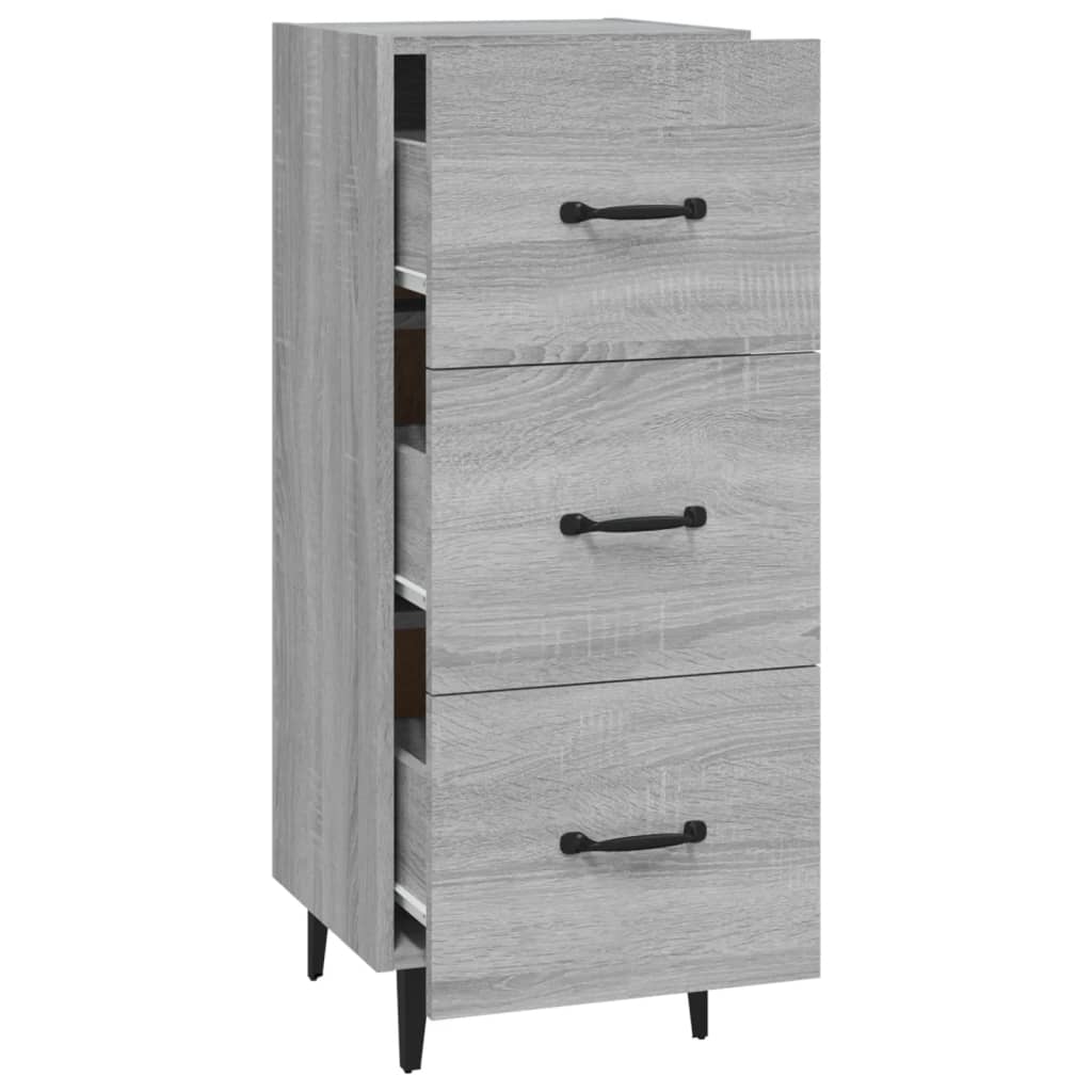 Sideboard Grey Sonoma 34.5x34x90 cm Engineered Wood