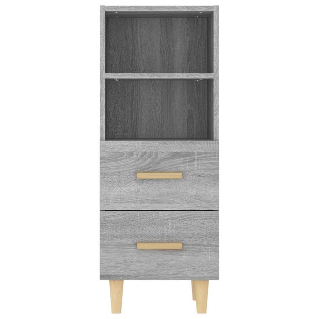 Sideboard Grey Sonoma 34.5x34x90 cm Engineered Wood