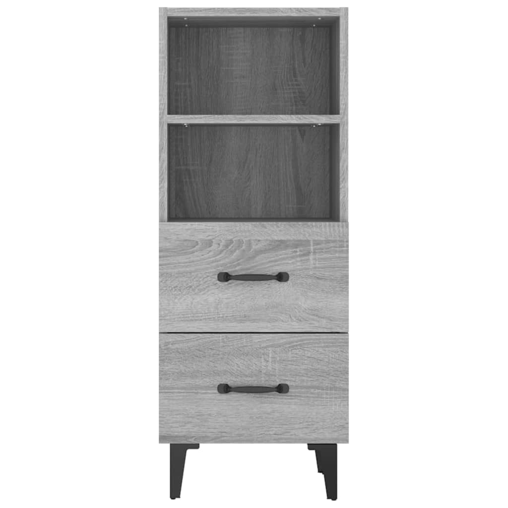 Sideboard Grey Sonoma 34.5x34x90 cm Engineered Wood