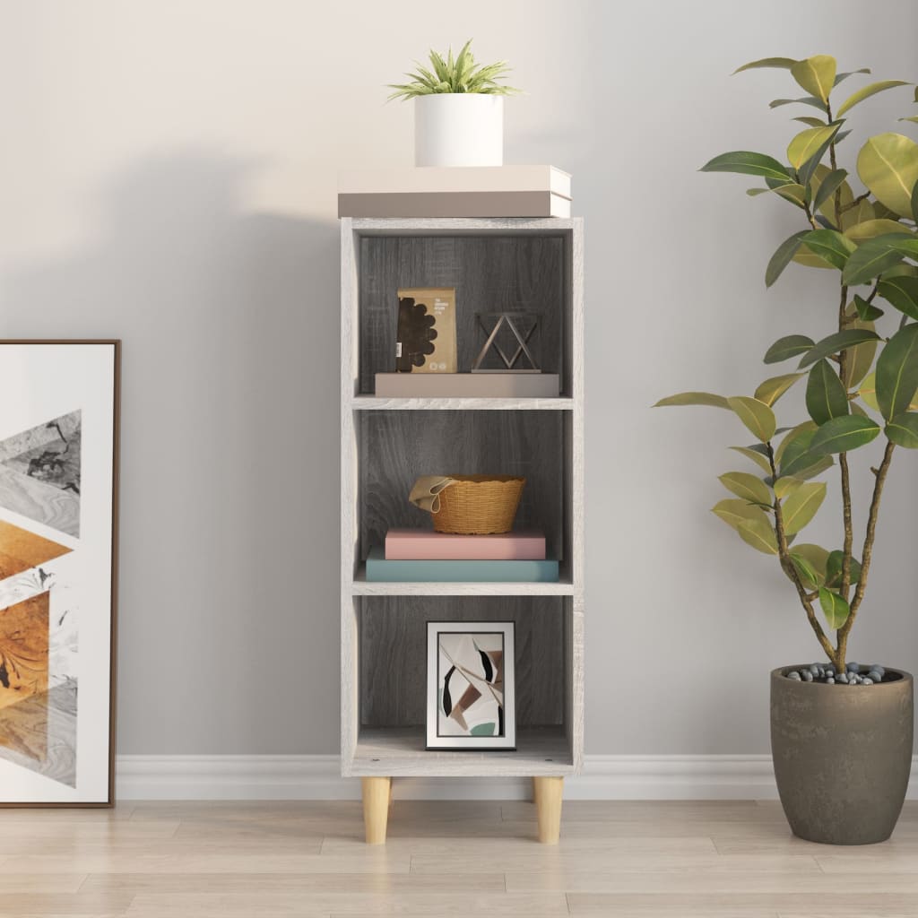 Sideboard Grey Sonoma 34.5x32.5x90 cm Engineered Wood