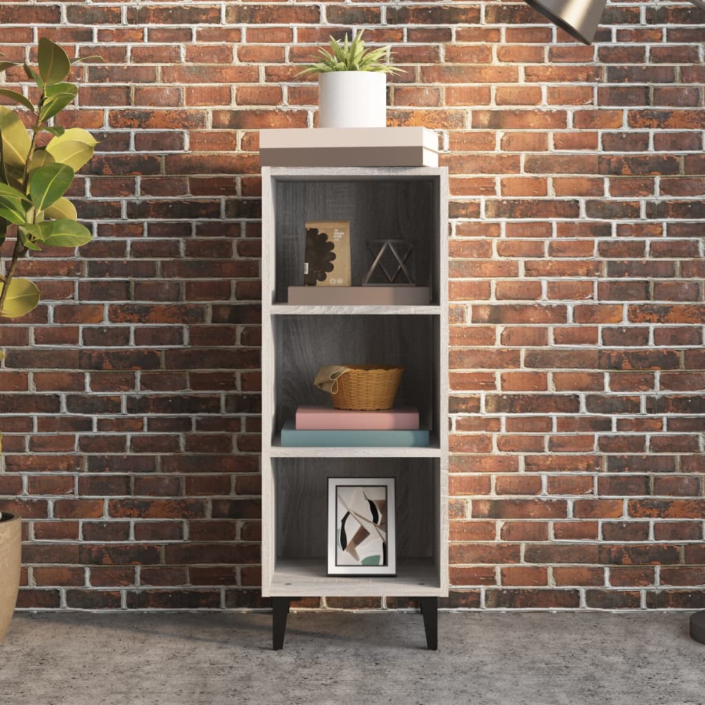 Sideboard Grey Sonoma 34.5x32.5x90 cm Engineered Wood