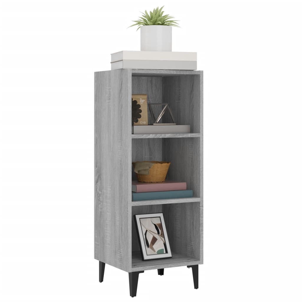 Sideboard Grey Sonoma 34.5x32.5x90 cm Engineered Wood