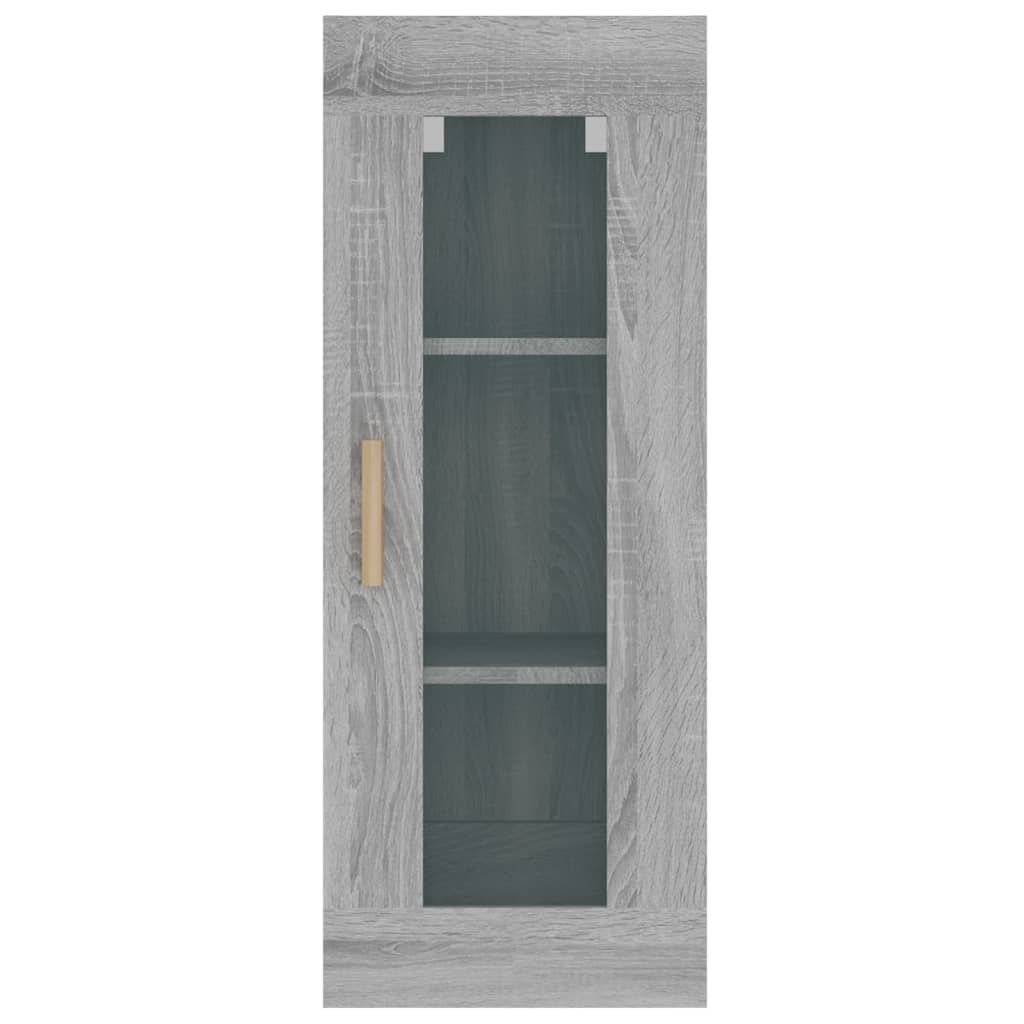 Hanging Wall Cabinet Grey Sonoma 34.5x34x90 cm
