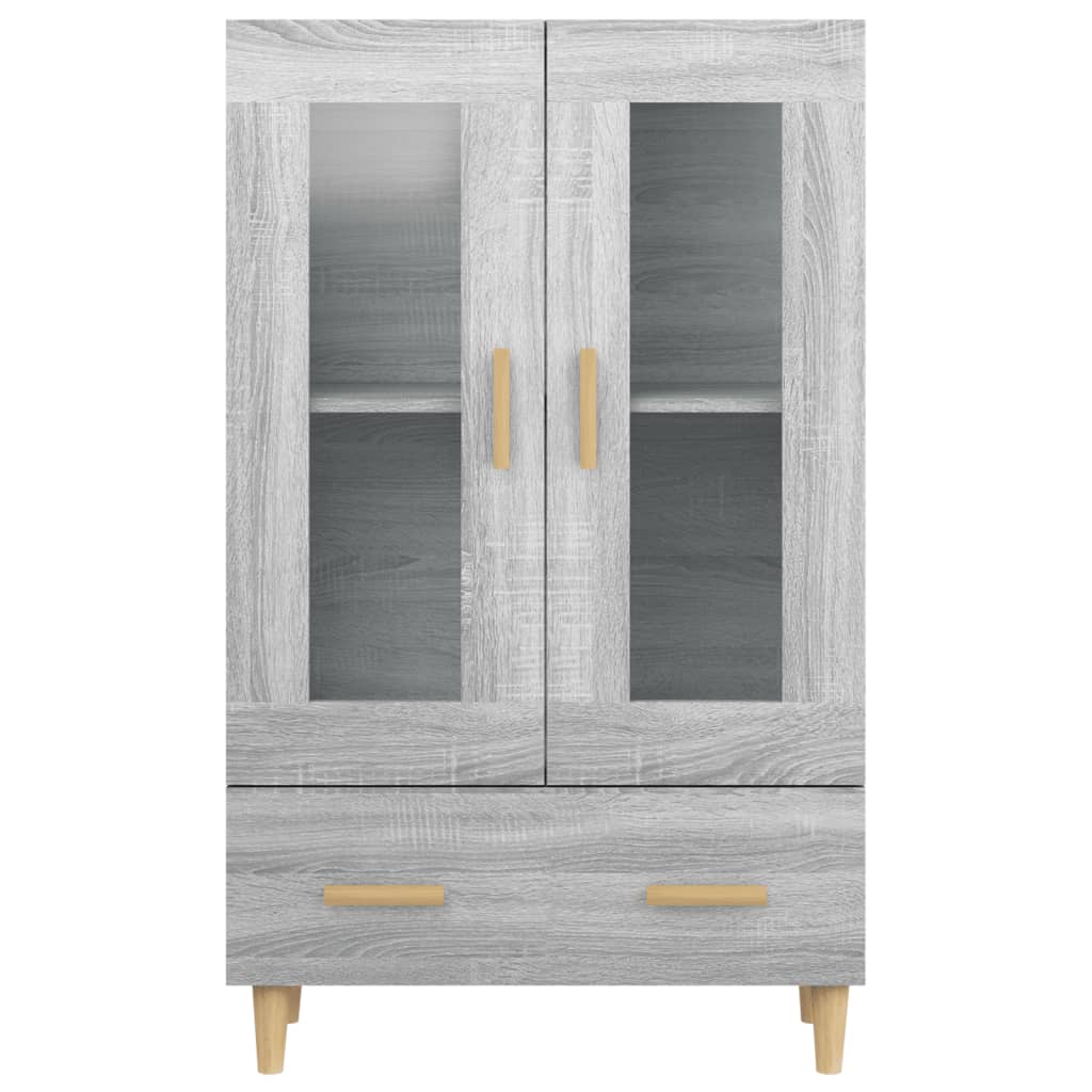 Highboard Grey Sonoma 70x31x115 cm Engineered Wood