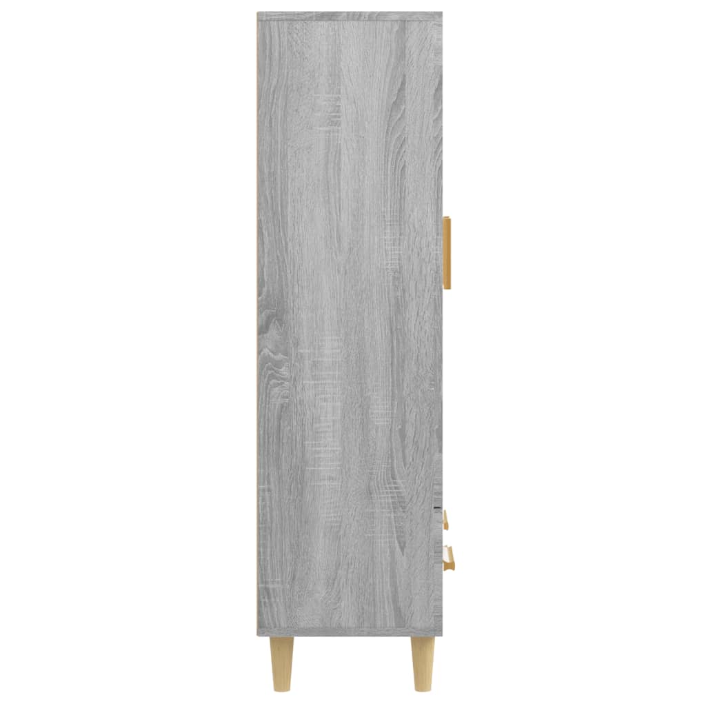 Highboard Grey Sonoma 70x31x115 cm Engineered Wood