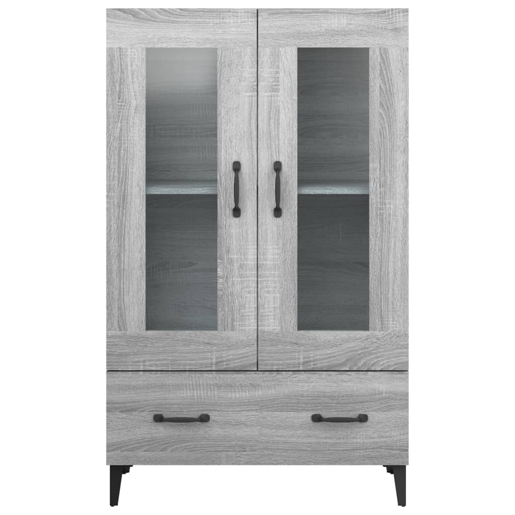 Highboard Grey Sonoma 70x31x115 cm Engineered Wood