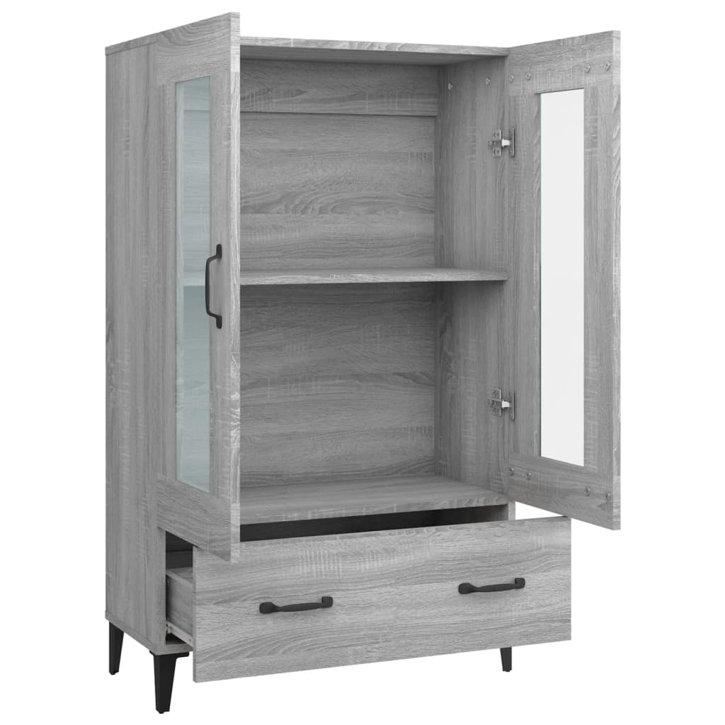 Highboard Grey Sonoma 70x31x115 cm Engineered Wood