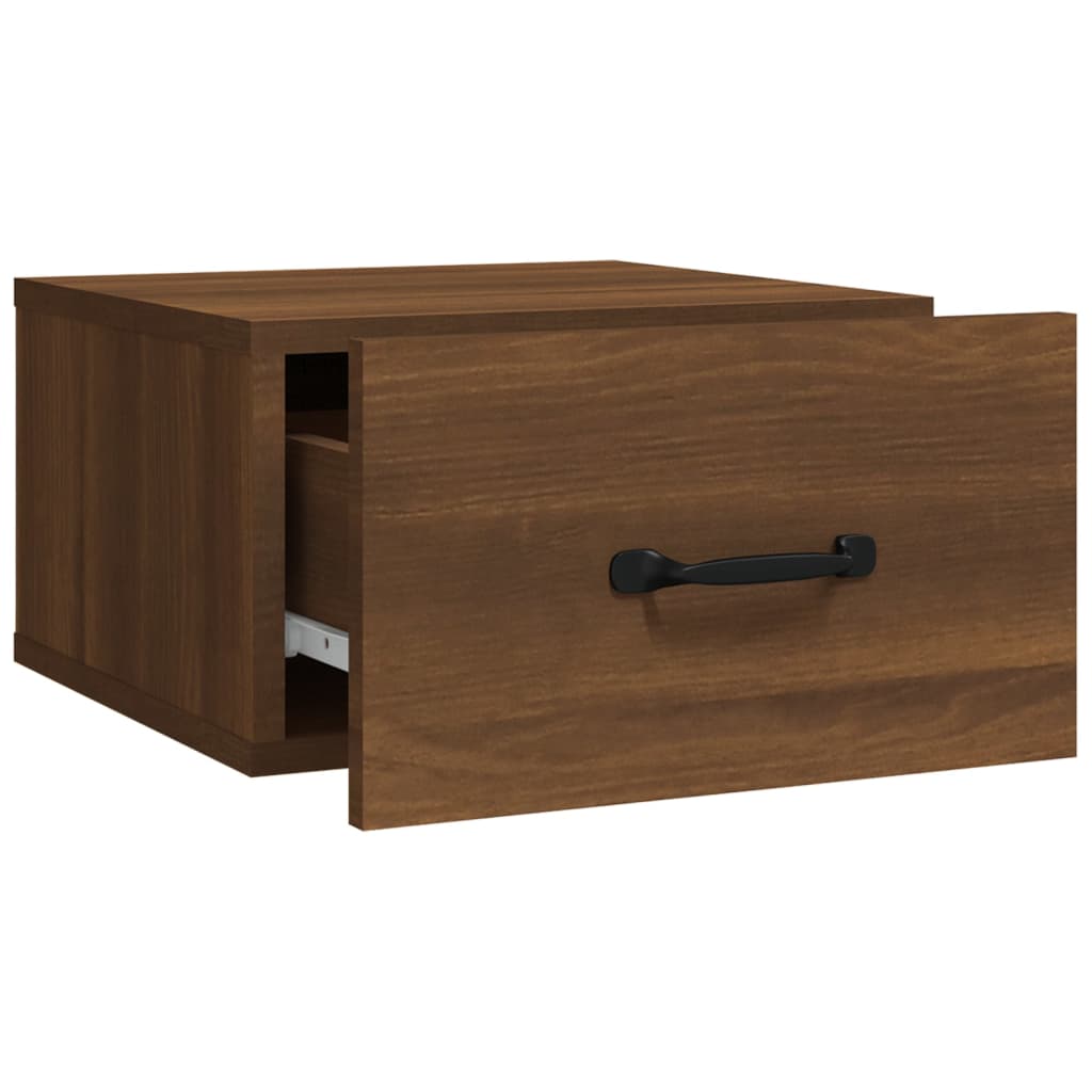 Wall-mounted Bedside Cabinets 2 pcs Brown Oak 35x35x20 cm
