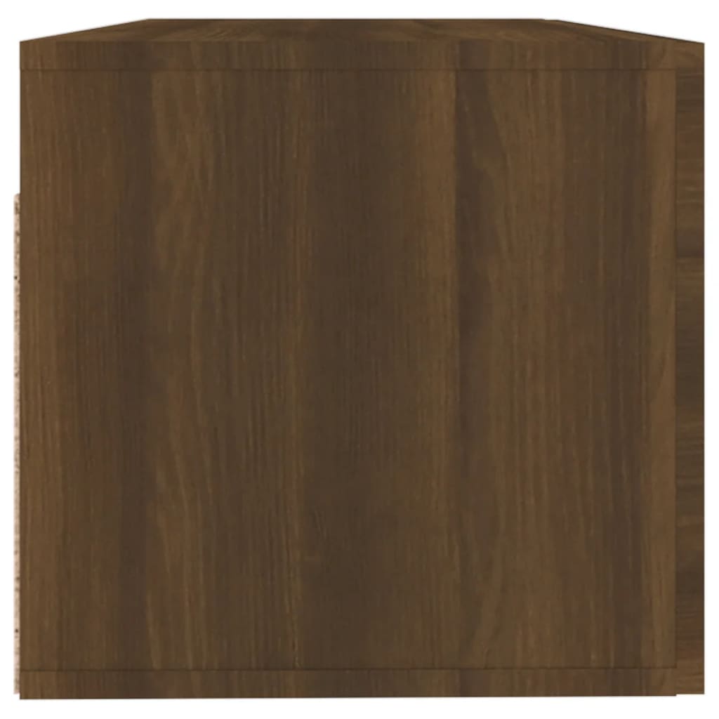 Wall Cabinet Brown Oak 100x36.5x35 cm Engineered Wood