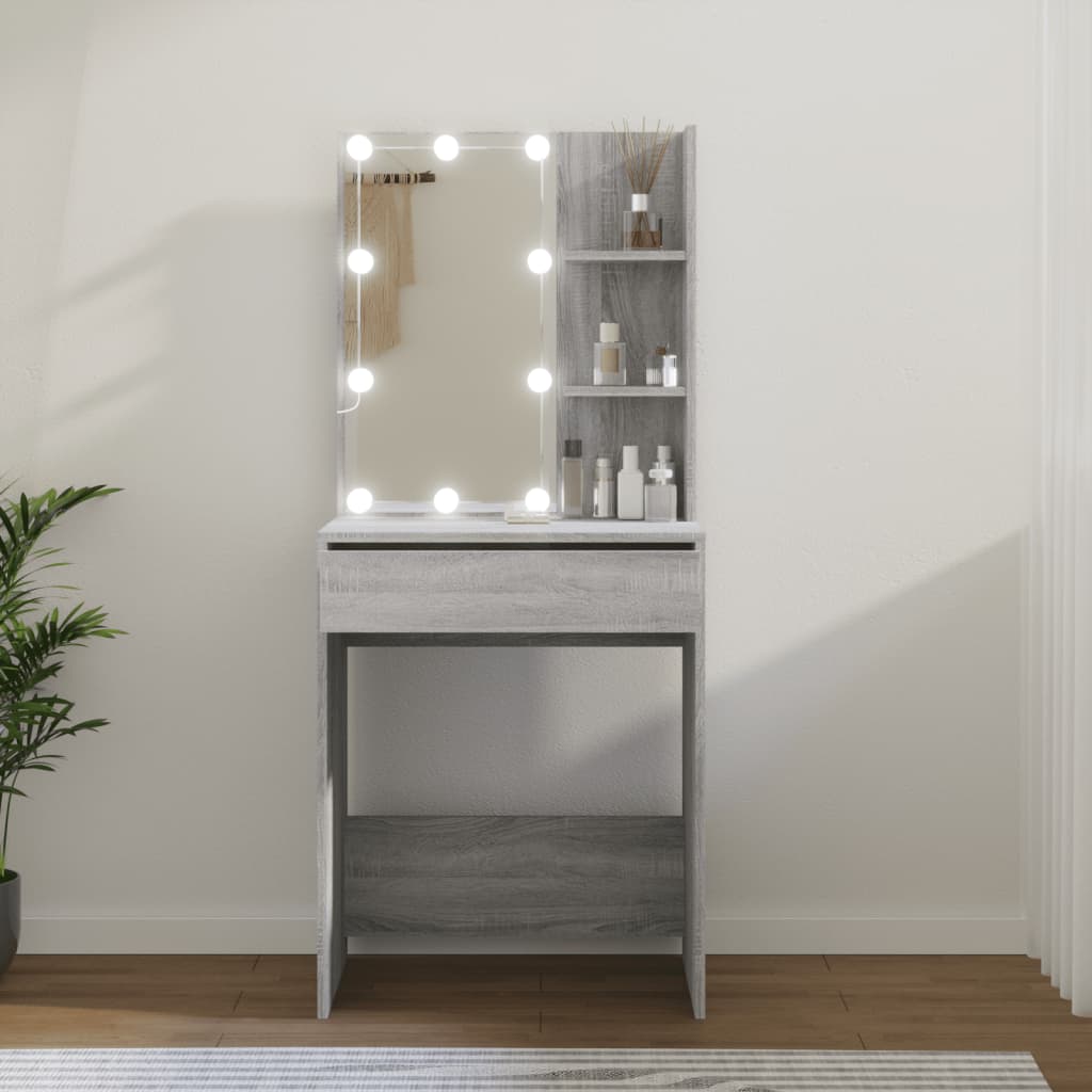 Dressing Table 60 X 40 X 140 Cm Engineered Wood