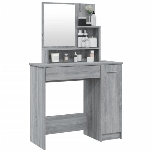Dressing Table With Mirror 86.5X35X136 Cm