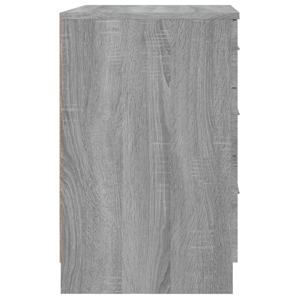 Bed Cabinet Grey Sonoma 40x40x63 cm Engineered Wood
