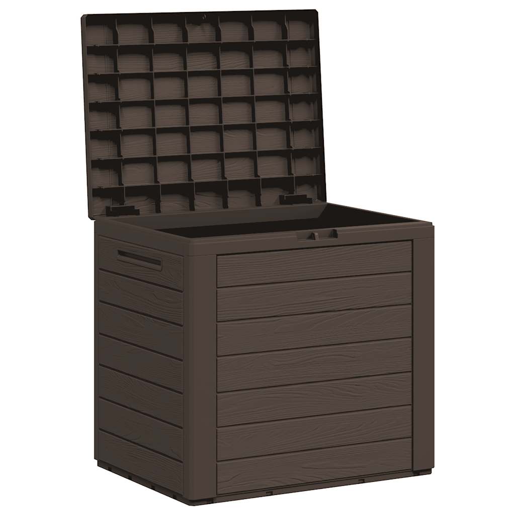 Garden Storage Box Brown 58.5x46x55 cm Polypropylene
