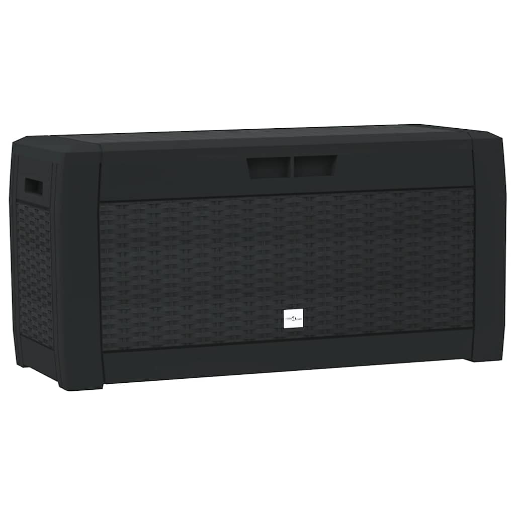 Garden Storage Box Anthracite 119x48x60 cm Polypropylene