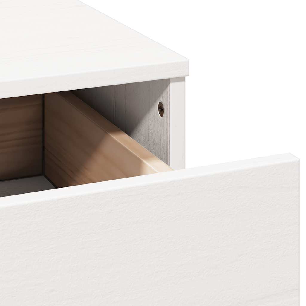 Dressing Table Set With A Mirror Solid Wood Pine