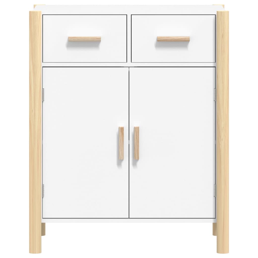 Sideboard White 62x38x75 cm Engineered Wood