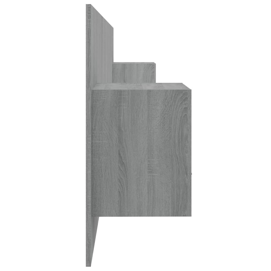 Bed Headboard with Cabinets Grey Sonoma Engineered Wood