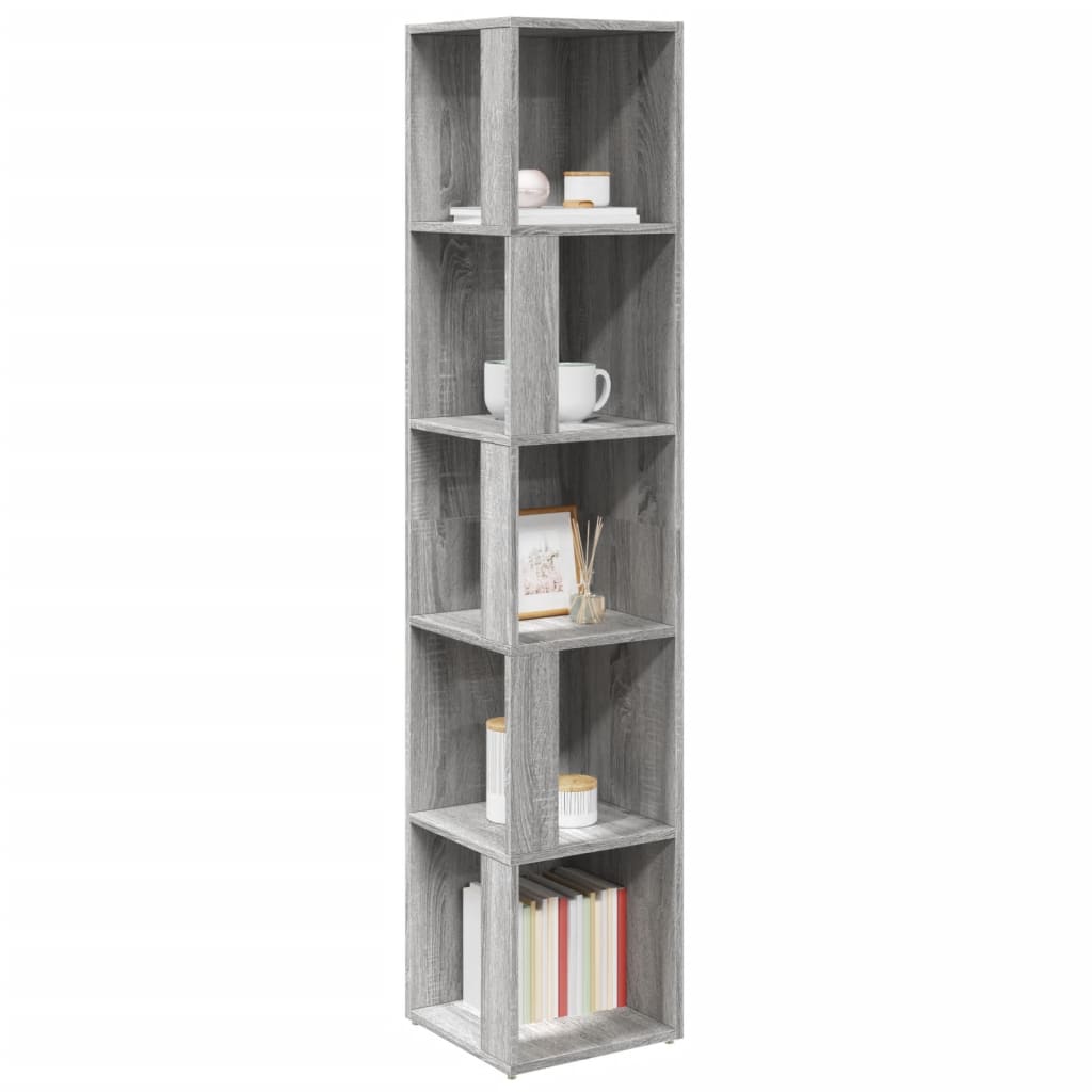 Corner Cabinet Grey Sonoma 33x33x164.5 cm Engineered Wood