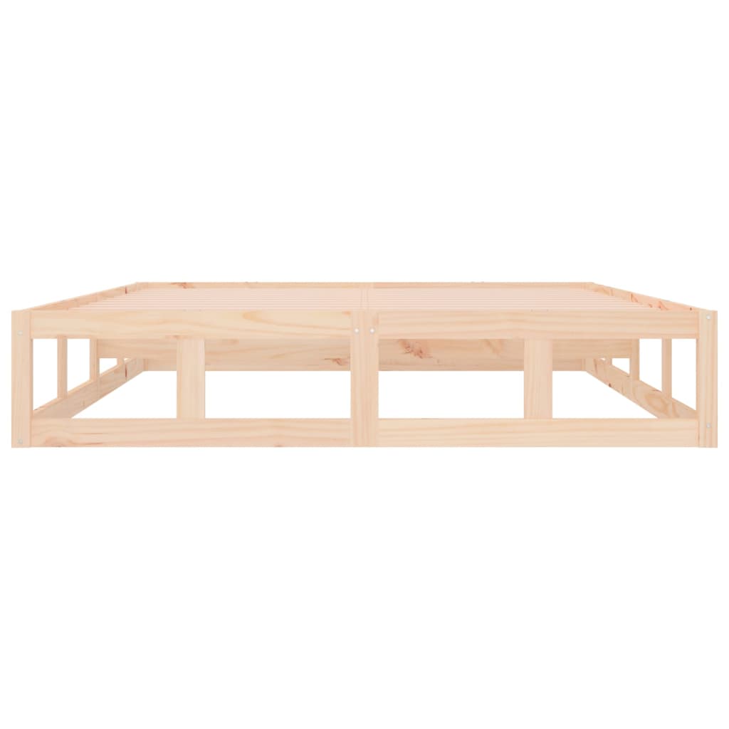 Bed Frame without Mattress 150x200 cm King Size King Size Solid Wood