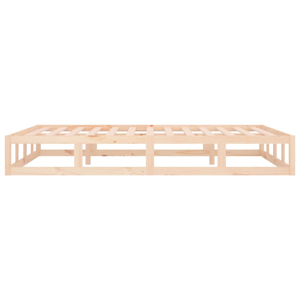 Bed Frame without Mattress 150x200 cm King Size King Size Solid Wood