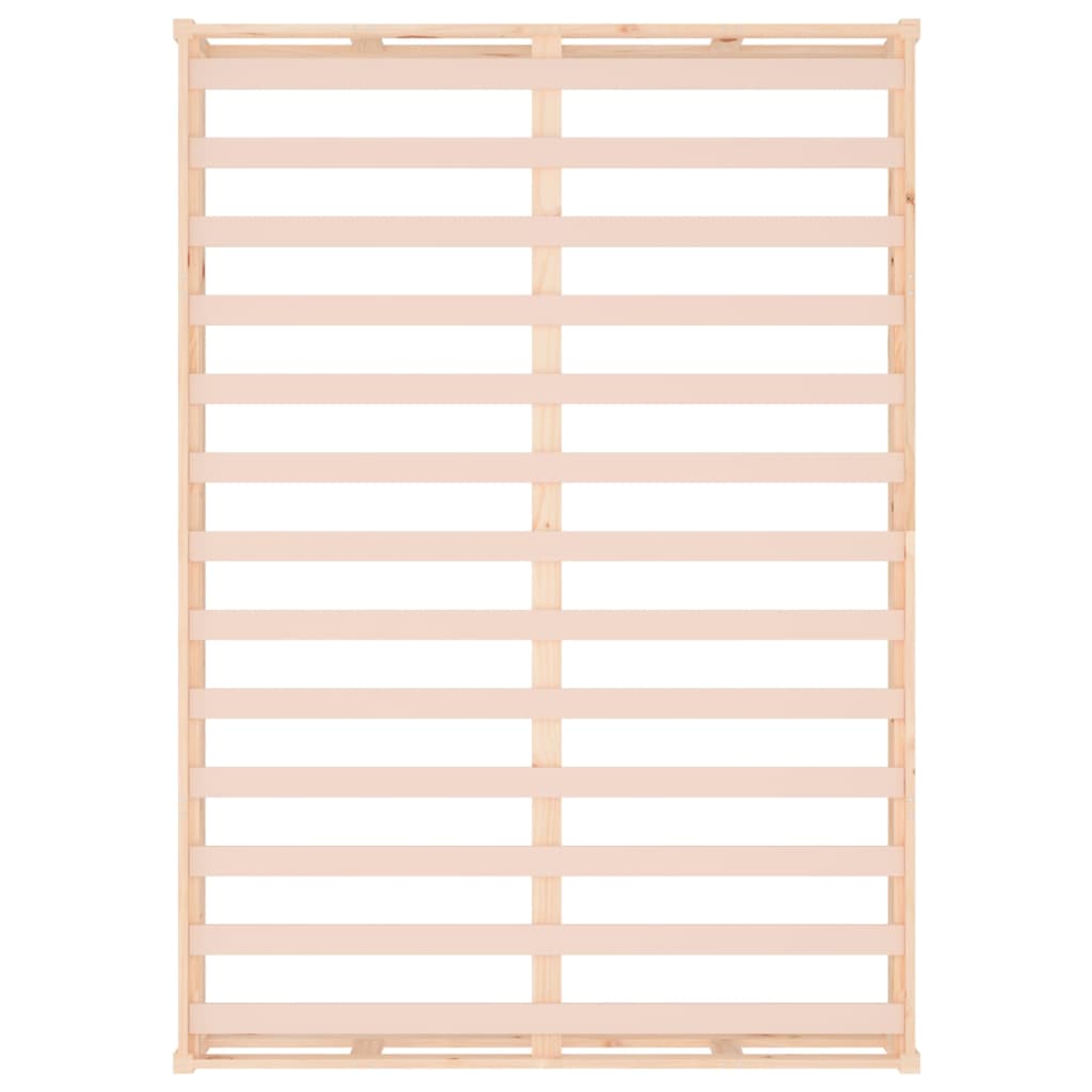 Bed Frame without Mattress 135x190 cm Double Double Solid Wood