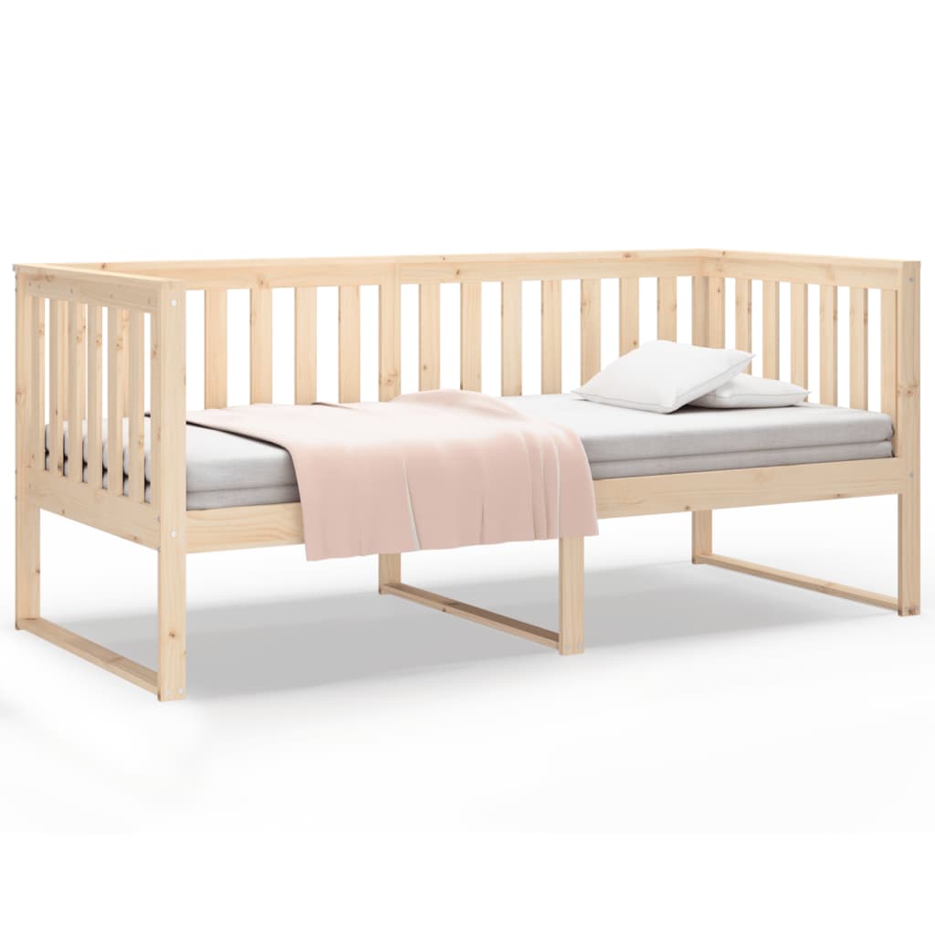 Day Bed without Mattress 90x190 cm Single Solid Wood Pine