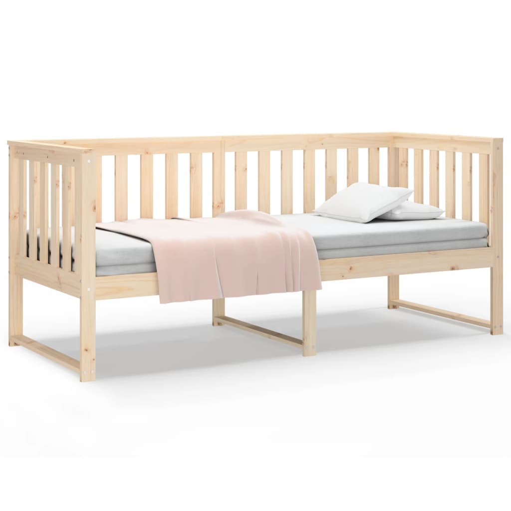 Day Bed without Mattress 75x190 cm Small Single Solid Wood Pine