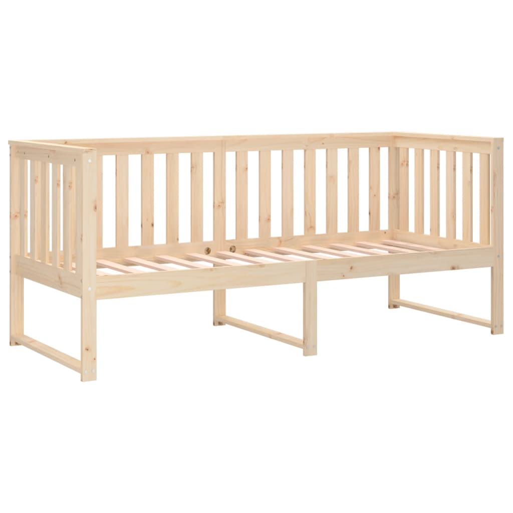 Day Bed without Mattress 75x190 cm Small Single Solid Wood Pine