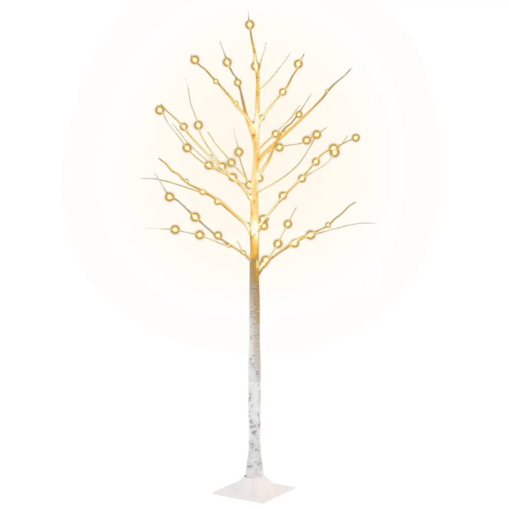 LED White Birch Tree Warm White 72 LEDs 150 cm