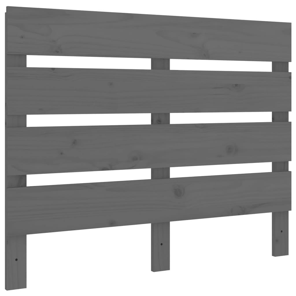 Headboard Grey 100x3x80 cm Solid Wood Pine
