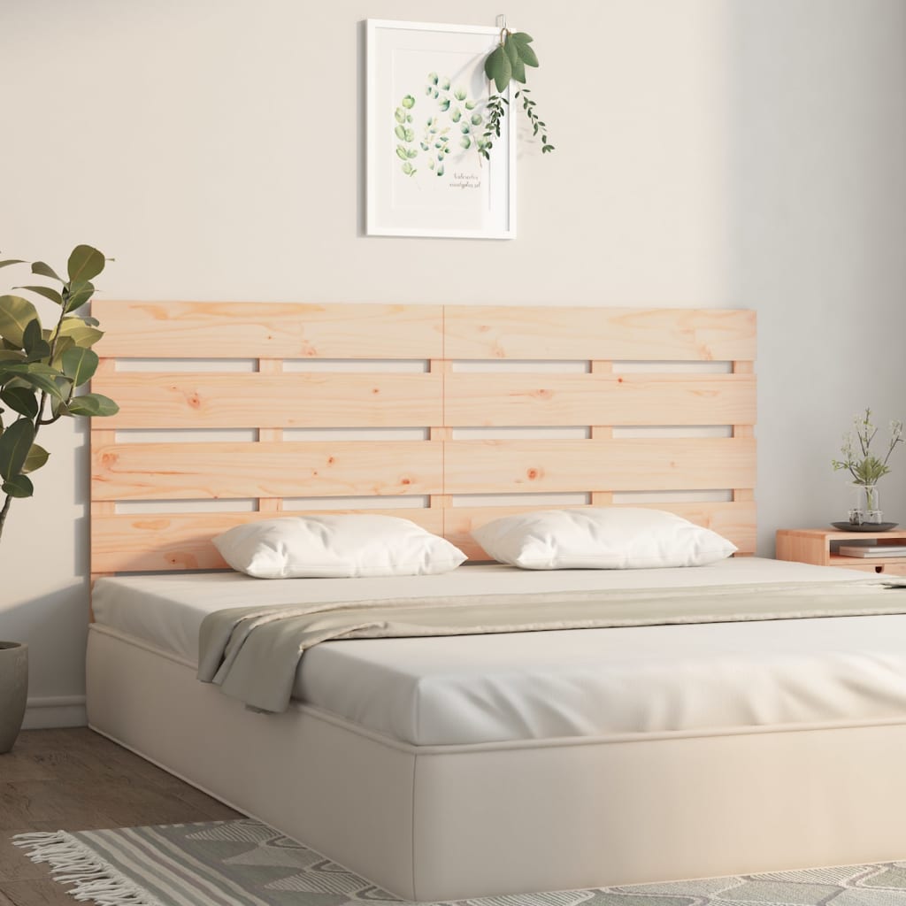 Headboard 200x3x80 cm Solid Wood Pine