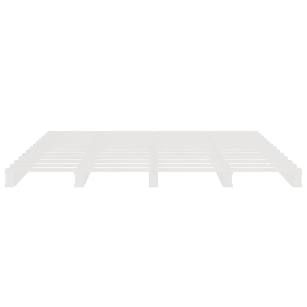 Pallet Bed without Mattress White 160x200 cm Solid Wood