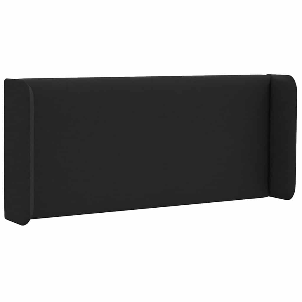Headboard with Headboard Black 40.5 x 4 x 40.5 cm Fabric
