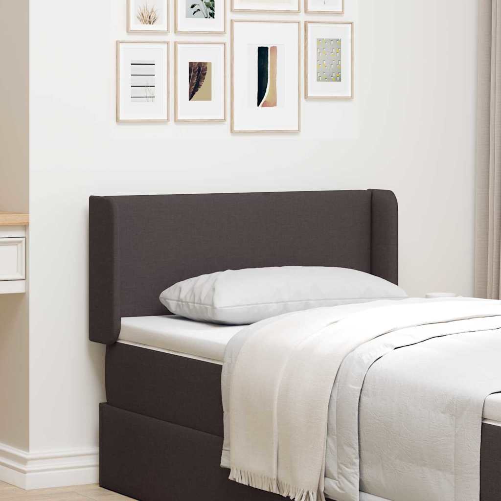 Headboard Ear with Headboard Brown 16 x 40 x 4.5 cm Fabric