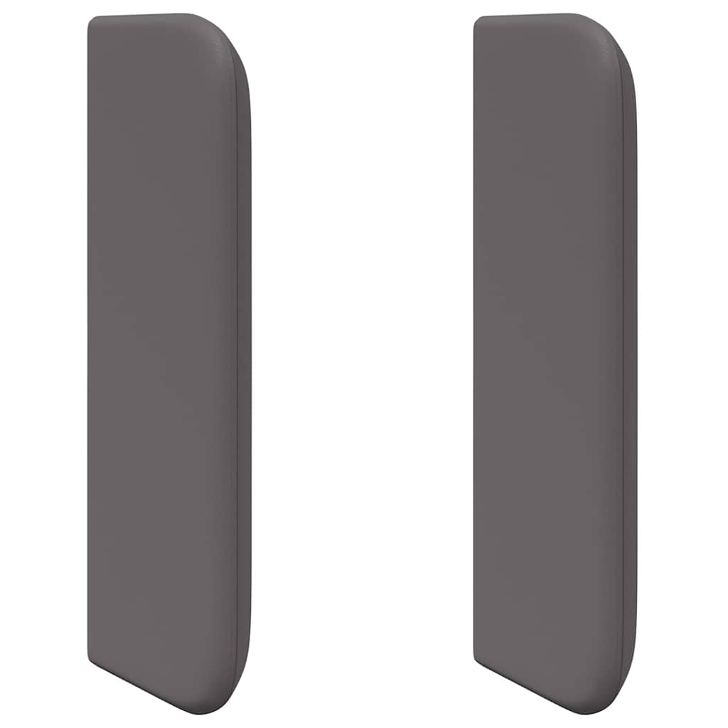 Headboard Ears 2 pcs Grey 40 x 16 x 5 cm Faux leather