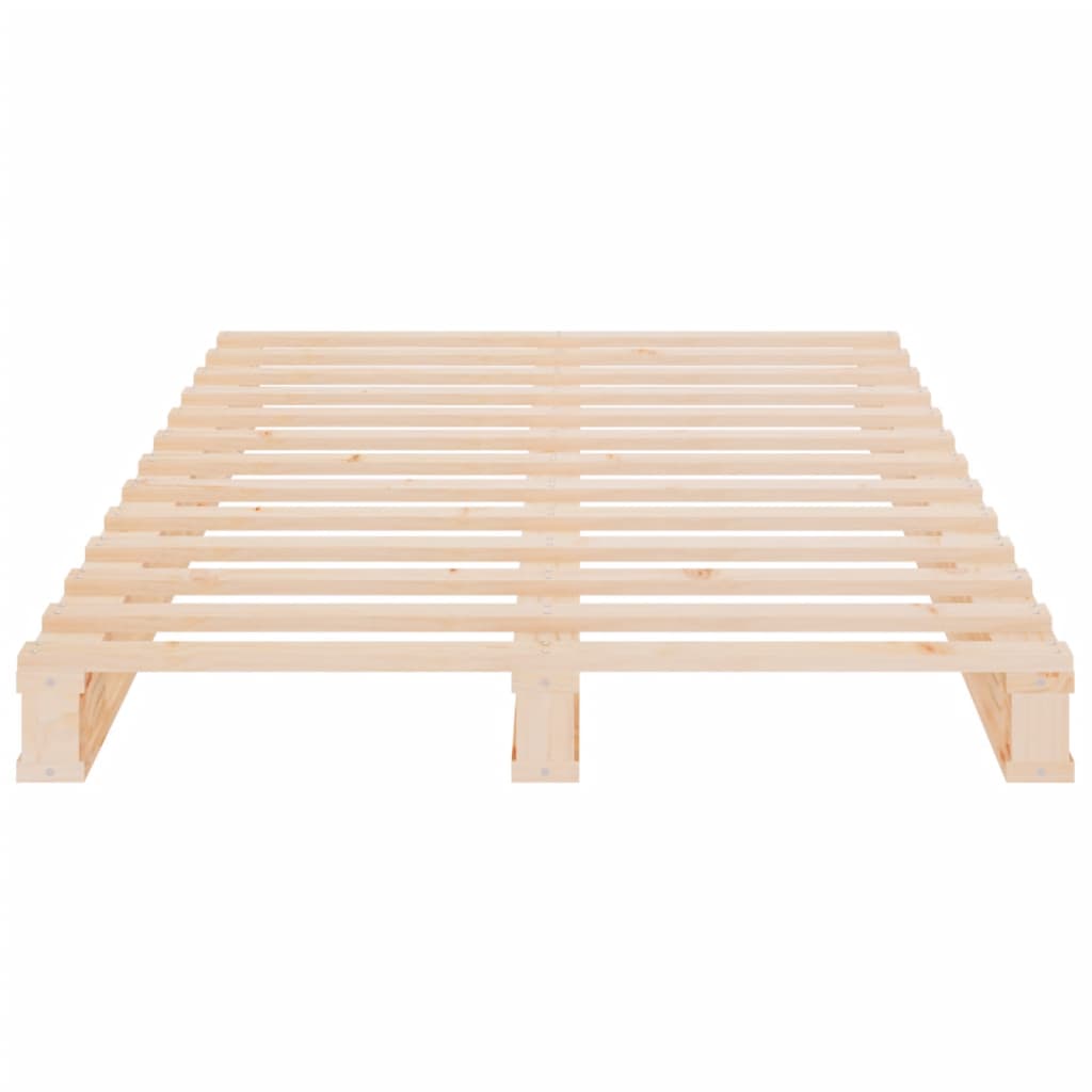 Bed Frame without Mattress 75x190 cm Small Single Solid Wood Pine