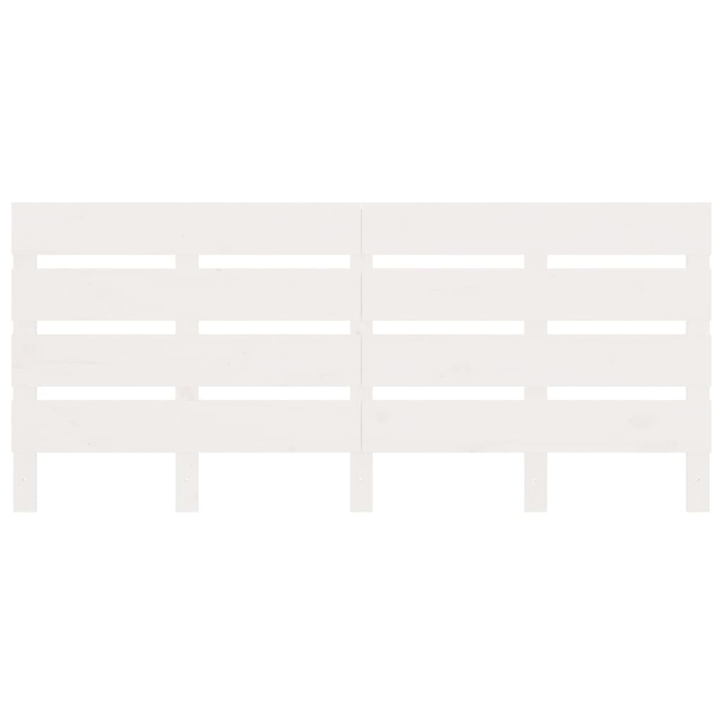 Bed Frame without Mattress White 135x190 cm Double Solid Wood Pine