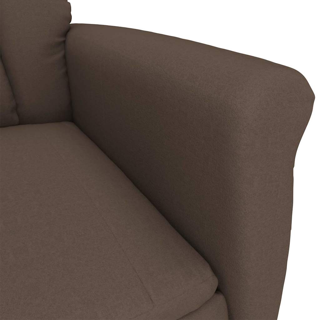 Recliner Chair Dark 70.5 X 96.5 X 95 Cm Fabric
